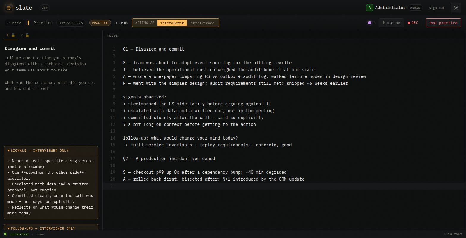 A behavioral round captured in shared, synchronized notes.